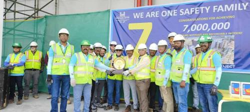 Achieving 7 Million Safe Manhours at Hyderabad Data Center.
