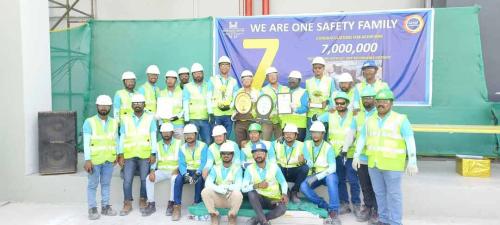 Achieving 7 Million Safe Manhours at Hyderabad Data Center.