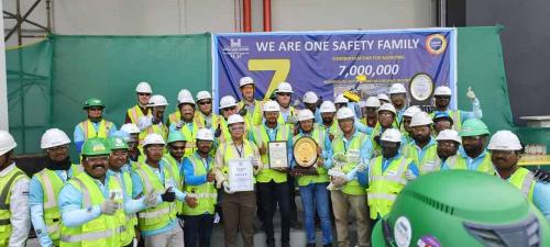 Achieving 7 Million Safe Manhours at Hyderabad Data Center.
