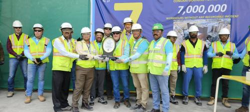 Achieving 7 Million Safe Manhours at Hyderabad Data Center.