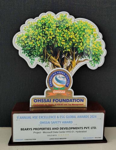 Achieving 7 Million Safe Manhours at Hyderabad Data Center.