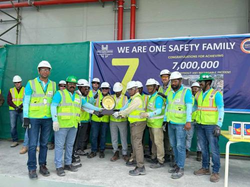 Achieving 7 Million Safe Manhours at Hyderabad Data Center.