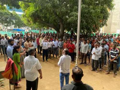 Independence day celebration at NTT data center, Ambattur