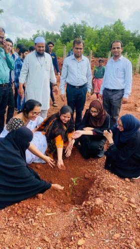 Celebrating World Green Building week by planting saplings